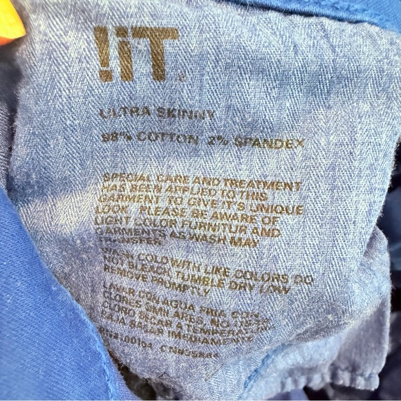 !it Jeans Vibrant Blue Ultra Skinny Jeans - Picture 10 of 10